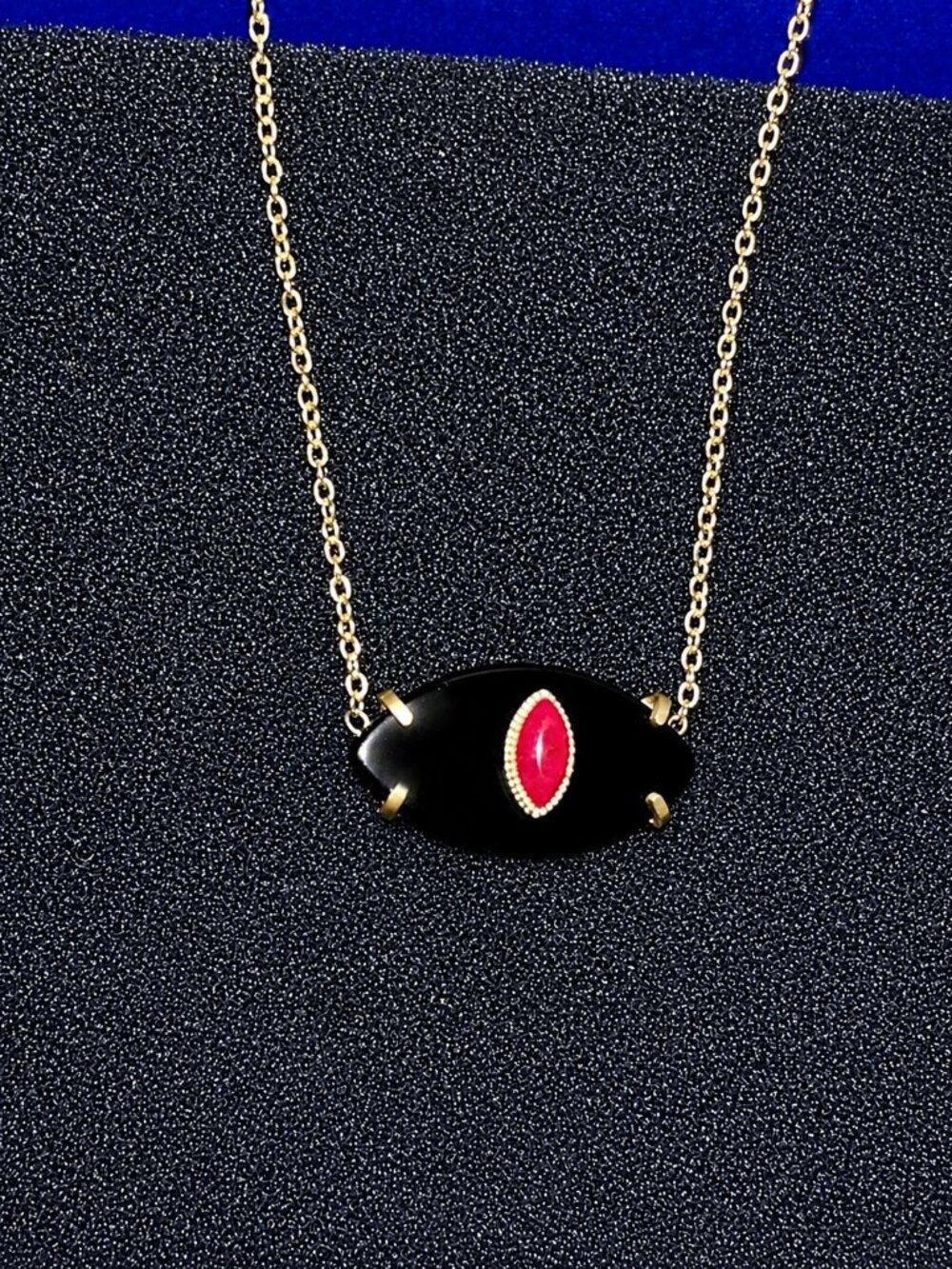 Milë Mila Paris Evil Eye Stainless Steel Necklace